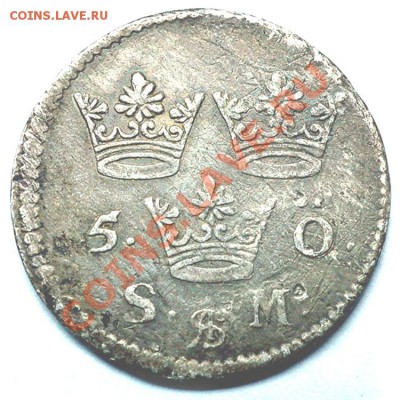 Швеция_5 эре 1691. Серебро; до 18.02_22.54мск - 7294
