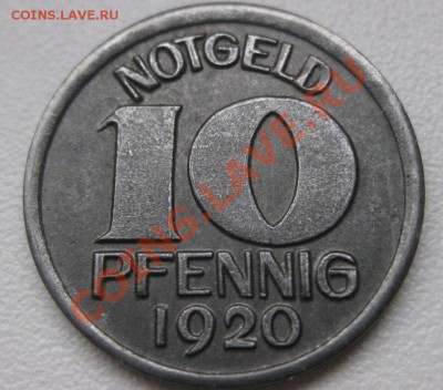 ГЕРМАНИЯ,Halle,10 пфеннигов 1920г(железо)!!до 21.02.2014 - IMG_0383.JPG