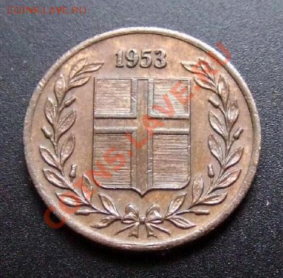 2 - Исландия 1 эйре (1953) А