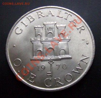 2 - Гибралтар 1 крона (1970) Герб Гибралтара №1 Р