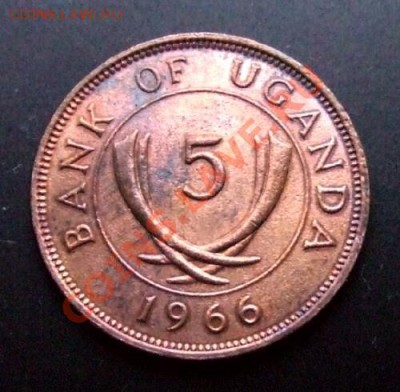2 - Уганда 5 центов (1966) Р
