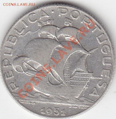 Португалия 2,5 эскудо 1951 парусник до 25.02 22:00 мск - IMG_0006