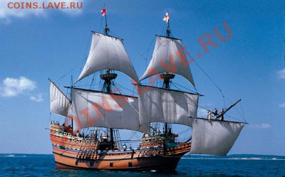 Монеты с Корабликами - Mayflower_II_