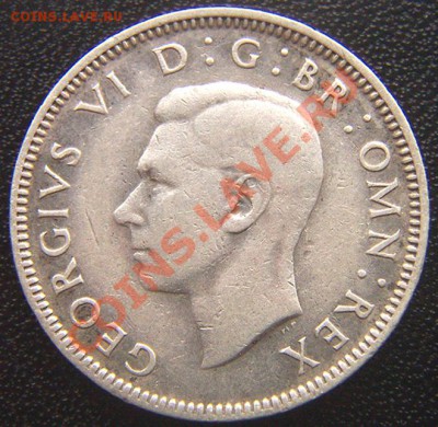Британский шиллинг 1943 "Шотландский герб"; до 20.02_22.02мс - 7501