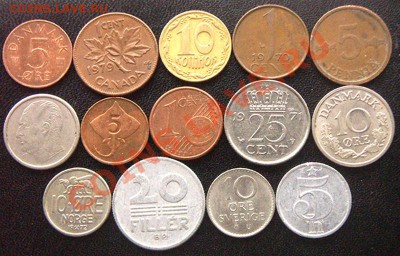 34 разные монеты (см. фото и описание). До 21.02_22.00мск - 7511