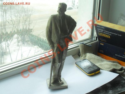статуэтка максим горький  силумин - SDC11412.JPG