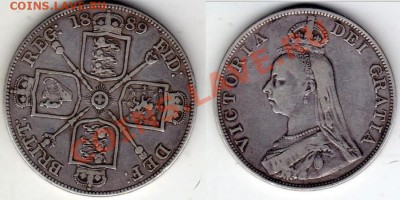 Великобритания: Ag-925 двойной флорин 1889 Араб до 27.02 22 - Двойной флорин 1889.JPG