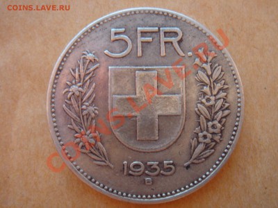 Швейцария: Ag-835 5 франков 1935 до 27.02.14 22-00 - Швейцария 5 франков 1939-1.JPG
