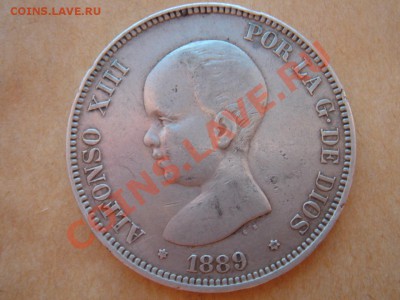 Испания: Ag-900 5 песет 1889 до 27.02.14, 22-00 - Испания 5 песет1889-1.JPG