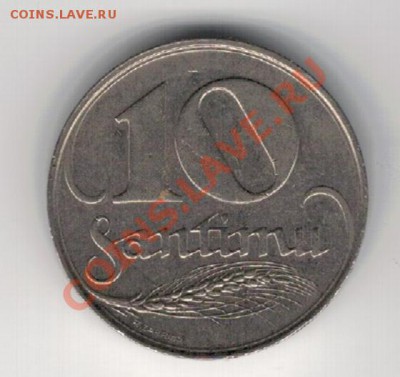 Латвия 10 сантимов 1922 до 24.02.14 в 22.00мск (8071) - 4-лат10А1