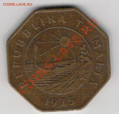 Мальта 25 центов 1975 до 24.02.14 в 22.00мск (8065) - 4-малБ
