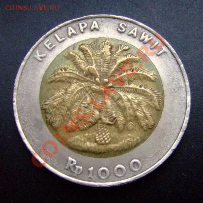 2 - Индонезия 1000 рупий (2000) «Пальма» бм Р