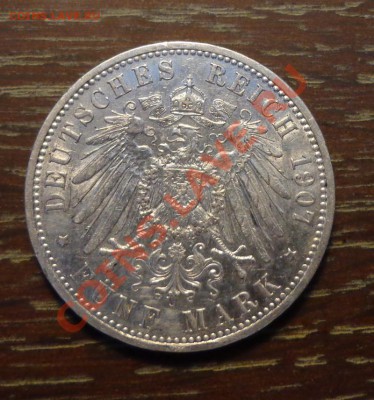 ПРУССИЯ - 5 марок 1907 шикарная до 28.02, 22.00 - Пруссия 1907 1