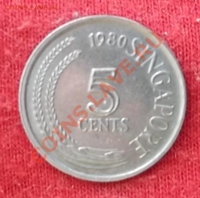 Сингапур.5 Центов.1980.Птица. до 02.03 - DSCF1874.JPG