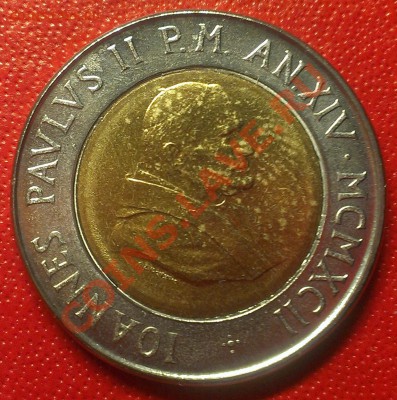 ВАТИКАН 500 лир 1992 БИМ до 28.02.14 22-00 МСК - IMAG0446