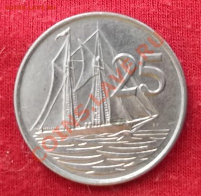Кайманы.25 Центов.1990.Парусник. до 02.03 - DSCF1893.JPG