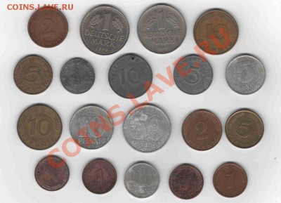 Микс монет Германии 1941-1991 - Немцы 1