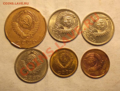 лот из 6шт 1-3-10к браков СССР 85-91гг-до 28 2 14 22 22 м - браки 6 2_cr