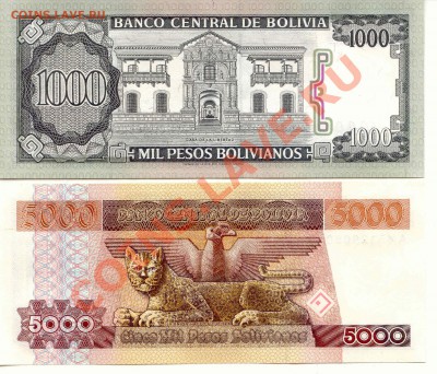 Боливия. 1000,5000 боливанос  до 26.02.14  21-00Мск - Bolivia_2