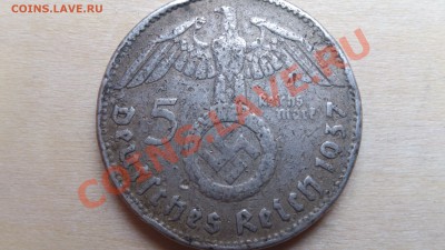Германия 5-марочник с Гинденбургом 1937г. до 2-03 22-00 - DSC_0219
