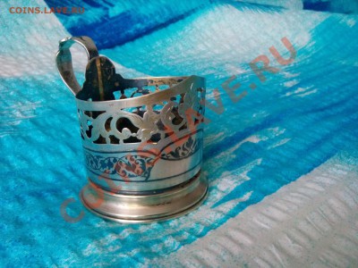 Подстаканник серебряный с позолотой - ПОДСТАКАННИК 6