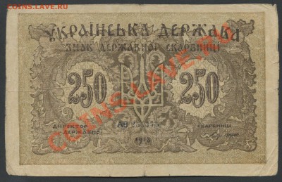 250 карбованцев 1918г.(директория С.Петлюры)-до 28.02 -22:00 - img912-1