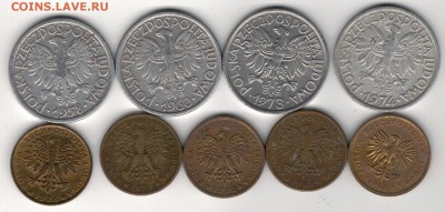 Польша 2 злотых 1958-86 (9шт) 03.03.2014 в 22.00мск (7871) - 4-пол-з2