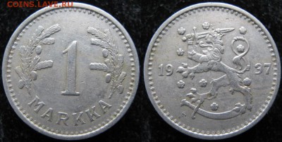 Разная инострань - 3 7 Финляндия 1 марка 1937  074