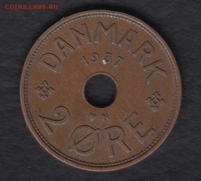Дания 2 эре 1937 до 28.02.2014 22-00 - Дания 1