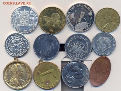 12 крупных иностранных жетонов. - сканирование0014
