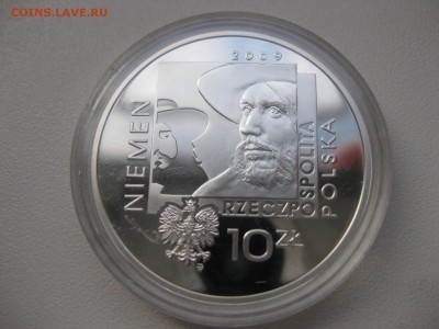 ПОЛЬША,10 злотых 2009г(Чеслав Немен,круглая)!!до 01.03 - IMG_0476.JPG