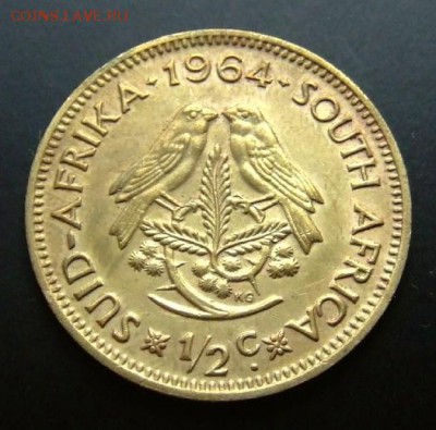 2 - Южная Африка 0,5 цента (1964) №1 Р