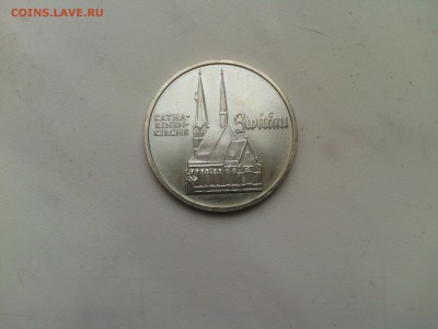 С РУБЛЯ!!!ГДР 5 марок 1989 Катаринен кирхе - IMG_20140227_172857