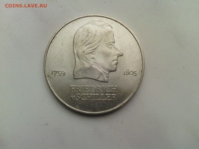 С РУБЛЯ!!! ГДР 20 марок 1972г. Фридрих Шиллер - IMG_20140227_173010