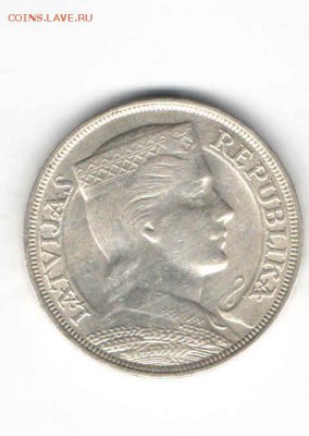 ЛАТВИЯ 5 ЛАТ 1932 РЕДКИЙ ГОД ДО 5.03 - 112