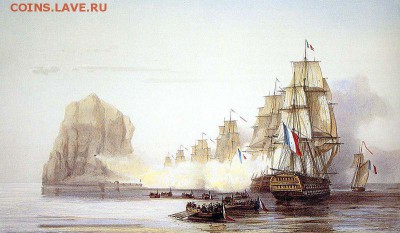 Монеты с Корабликами - Capture of Diamond Rock
