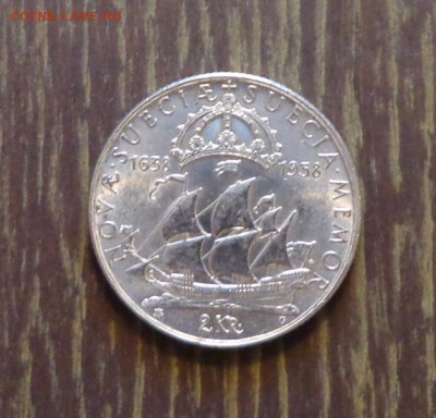 ШВЕЦИЯ - 2 кроны КОРАБЛЬ 1938, ОТЛИЧНАЯ до 6.03, 22.00 - швеция кораблик 1