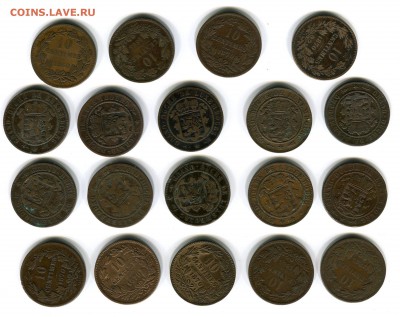 10 сантимов Люксембург 1854,1865,1870. Оценка - img473