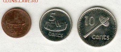6 монет Гаити и Фиджи - Fiji1