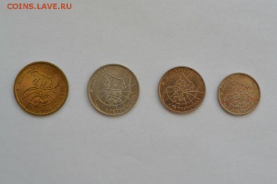 ШПИЦБЕРГЕН, 1993 год, 4 монеты-10,25,50,100 рублей. - c5bf10af46e8