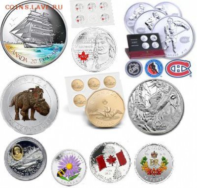 Канада. 1с-50с*$1,$2,$4,$5,$10,$20*Наборы монет. Пополняемая - Монет-тут.рф