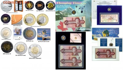 Канада. 1с-50с*$1,$2,$4,$5,$10,$20*Наборы монет. Пополняемая - коллаж МонетыТут.рф