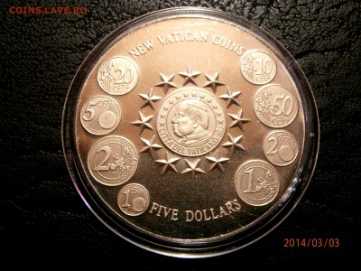 ЛИБЕРИЯ 5 долларов МОНЕТЫ ВАТИКАНА 2002г.до 05.03 - P3030005.JPG