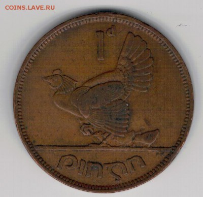 ИРЛАНДИЯ ПЕННИ 1942 КУРИЦА ДО 06.03.14 В 22.00МСК (7849) - 4-ир1п42а