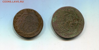 2 пятака 1763 ЕМ и 1769 ЕМ до 9.03 - img561