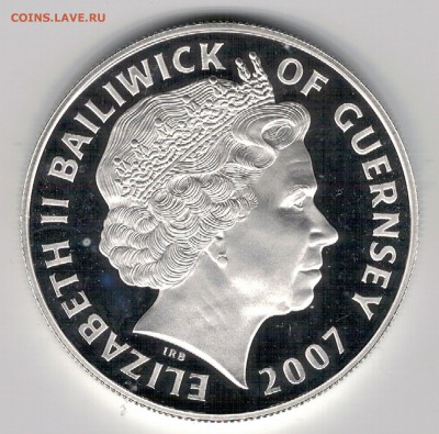 Ag ГЕРНСИ 5£ 2007 АЛМАЗНАЯ СВАДЬБА 06.03 В 22.00МСК (8111) - 5-герн07пара