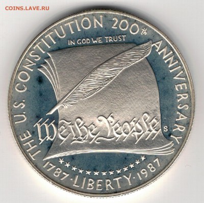 Ag США 1$ 1987S КОНСТИТУЦИЯ ДО 06.03 В 22.00МСК (8119) - 5-сша1д1987