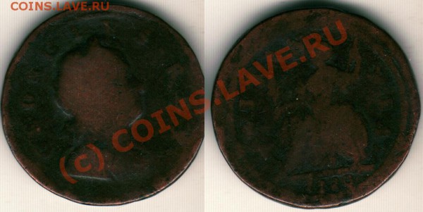 Англия, полпенни, 1720 - до 21-00 МСК 25.02 - angPP-1720