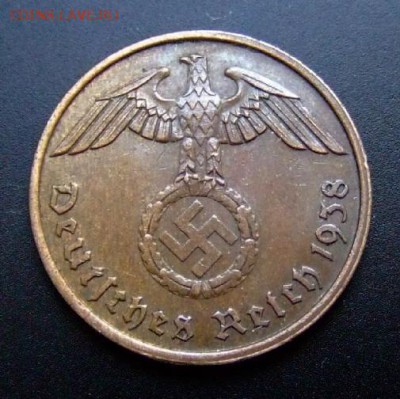 2 - Германия (Рейх) 2 рейхспфеннига (1938 А) А