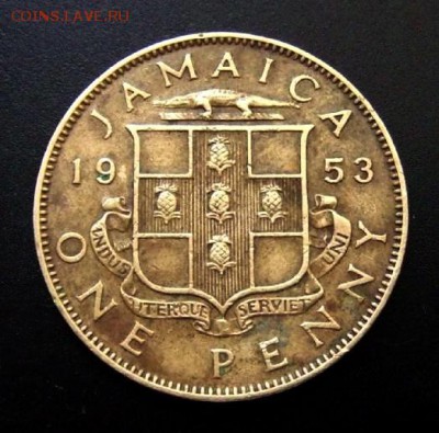 2 - Брит. Ямайка 1 пенни (1953) Р